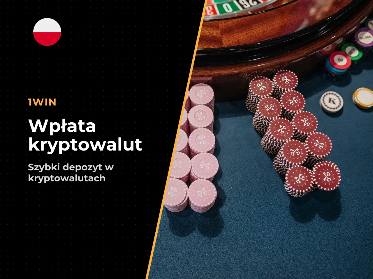 Wpłać depozyt, wpisz kod i aktywuj ofertę. 1. Kup BTC/ETH/USDT na giełdzie (np. Binance, Kraken, Zonda) 2. W kasynie przejdź do sekcji „Wpłata" → wybierz walutę i sieć (np. BTC on-chain, USDT TRC-20) 